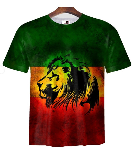 Remera Zt-0468 - Rasta Lion (leon Rasta)