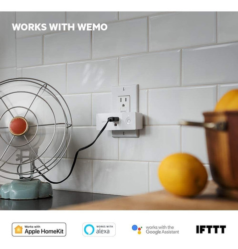 Wemo - Mini Enchufe Inteligente, Mini Conector Inteligente,