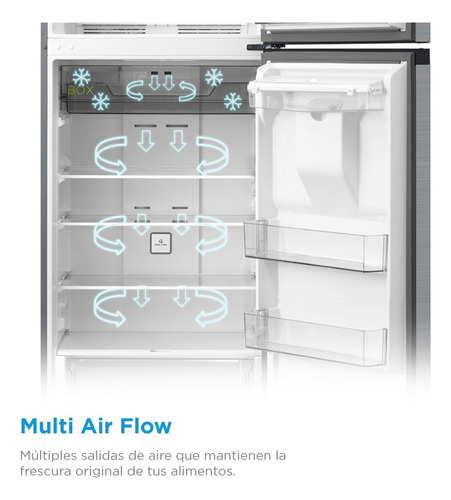 Refrigerador Midea Top Mount Smart Sensor Bru Steel 17 P3