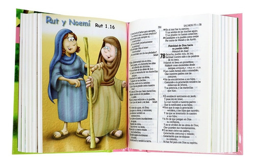 Imagen 5 de 5 de Biblia Amigos Por Siempre Rvr1960 Tapa Dura Rosa (niños)