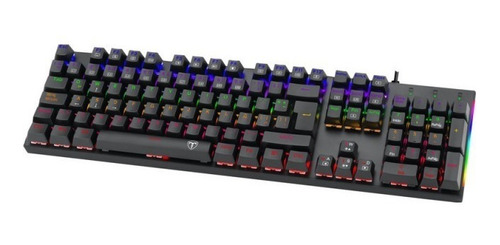 Imagen 3 de 5 de Teclado Gamer T-dagger T-tgk310-bl Naxos Rainbow Blue Switch