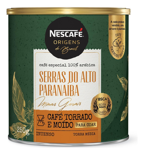 Nescafé Origens Serras Do Alto Paranaíba, 250g. Vence 01/06