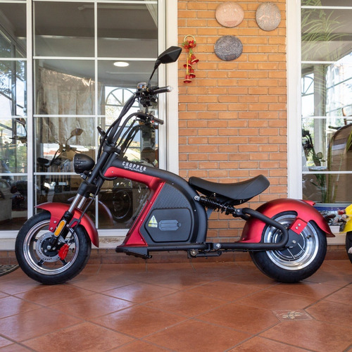 Imagen 10 de 19 de Moto Eléctrica Chopper Gilroy Motor Bateria Litio Color Rojo