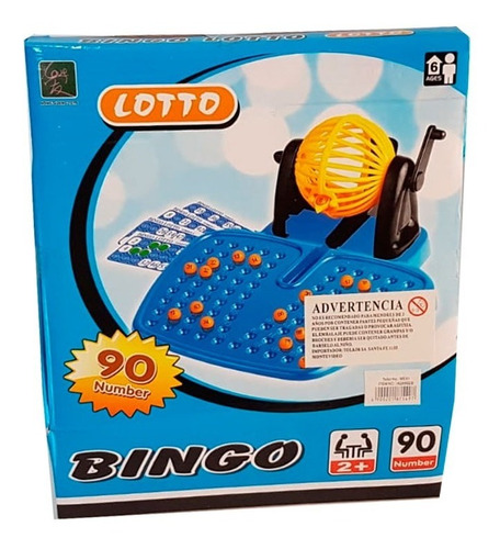 Juego De Mesa Bingo Lotto - Vamos A Jugar 