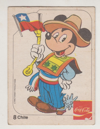 Walt Disney Tarjeta Mickey Mouse Vestido Chile Unica Uruguay