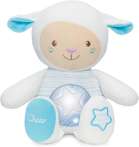 Peluche Proyector Chicco Oveja Dulces Nanas Musical Color Azul
