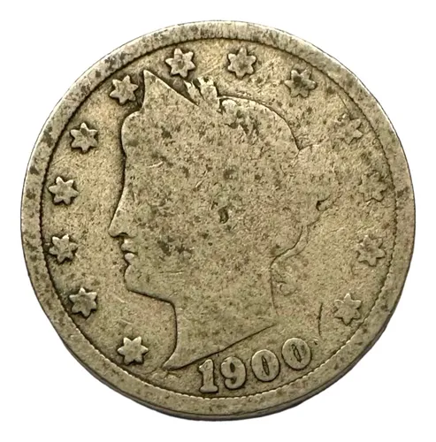 Estados Unidos - 5 Cents - Año 1900 - Km #112 - V Níquel (Usado)