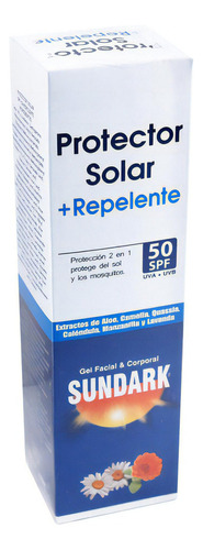 Protector Solar Sundark+repelente Spf50 120gr