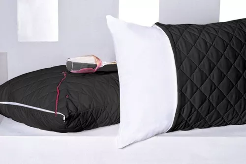 Kit de 2 fundas de almohada impermeables de 90 x 50 cm con