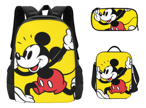 Set De Tres Piezas De Dibujos Animados De Mickey Micky Mouse