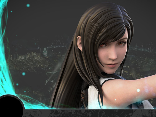 Final Fantasy Remake - Diorama Cloud, Aerith, Tifa Resina12k