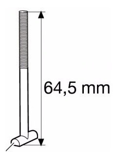  Thule 50554 - Parafuso De Fixação M6x64,5 Do 591