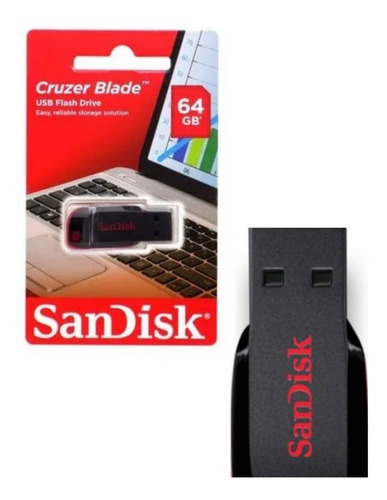 Imagen 2 de 2 de Usb Flash Drive Z50 2.0 /64gb Cruzer Blade 2,0 ..chacao..