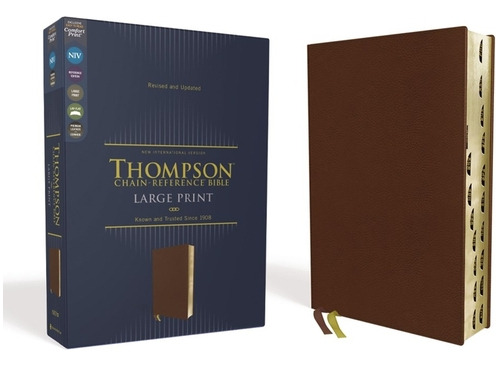 Niv, Thompson Chain-reference Bible, Large Print, Genuine Leather, Cowhide, Brown, Red Letter, Ar..., De Thompson, Frank Charles. Editorial Zondervan, Tapa Dura En Inglés