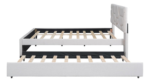 Base De Cama De Tamaño Matrimonial Con Cabecera De Patrón De