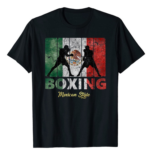 Playera Con Diseño De Boxeo Mexicano Con Idea De Regalo