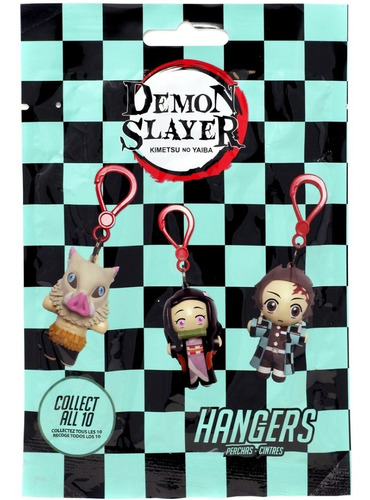 Demon Slayer Kimetsu No Yaiba Hangers Ucc Excl  Set 3 Pzas