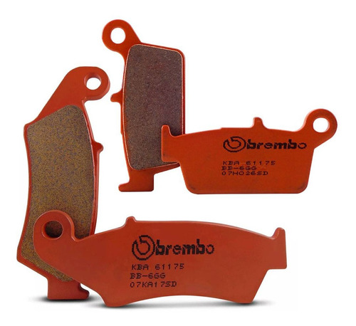 Set Pastilla Freno Trasera Delantera Honda Xr 650 L - Brembo