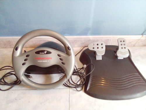 Volante Y Pedales Genius Speed Wheel 3 Para Pc Usado (Usado)