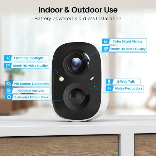 Maxiviz Cámaras De Seguridad Inalámbricas Para Exteriores.
