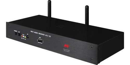 Fonte De Áudio Receptor Wi-fi Dlna Aat Ac-2 Usb Mp3 Flac Wav