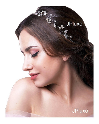 Imagem 1 de 2 de Arranjo Noiva Cabelo Acessorio Floral Tiara 1 Metro Lindo D+