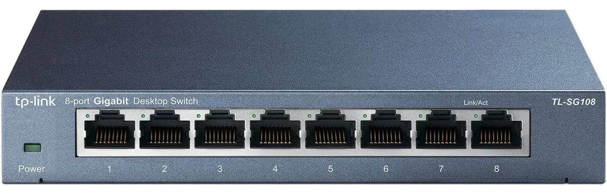 Switch TP-Link Gigabit Ethernet de 8 Portas