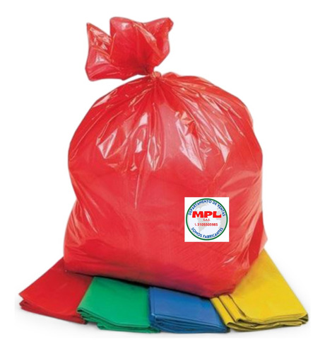 Bolsa Plástica Para Basura 50*70 Cm Pq*100 Und Negro