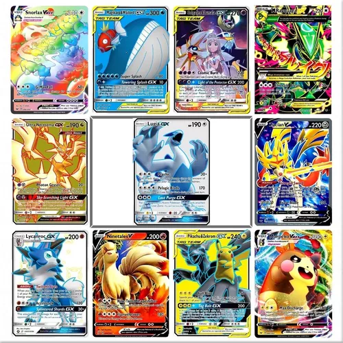 Kit 30 Cartas Pokemon Gx Aliados Mega Ex + Charizard Vmax