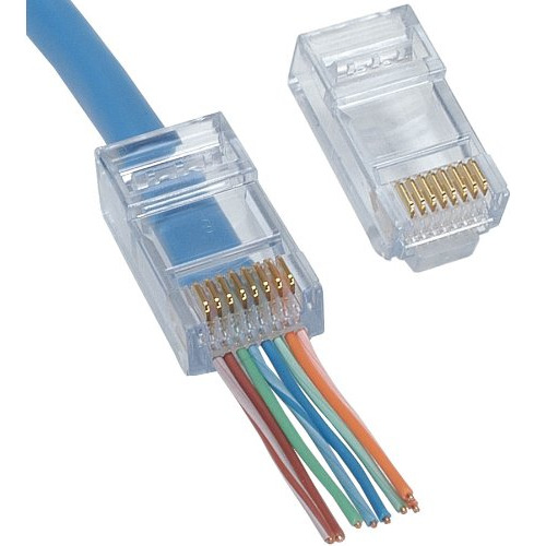 Platinum Tools Conector 105004 Ez-rj45 Cat6, Paquete De 500 