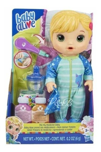 Muñeca Baby Alive Prepara Mi Medicina Hasbro Original