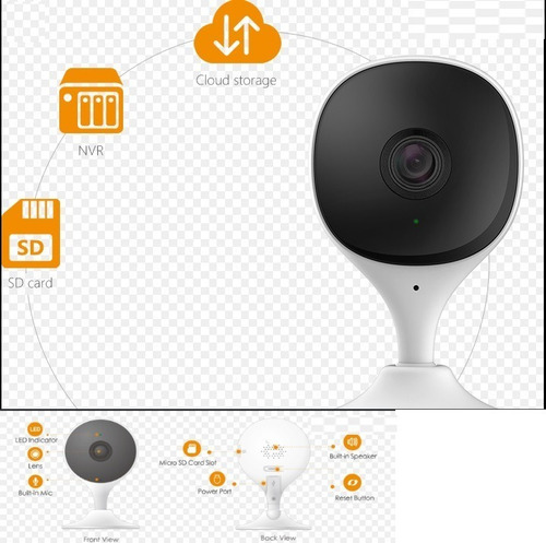 Imagen 4 de 7 de Cámara Seguridad Ip Wifi Vision Nocturna 1080p Hd Interior