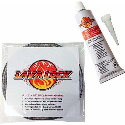 Lavalock Self Stick Pro Pack: 1/2  X 1/8  Grey Nomex Bbq