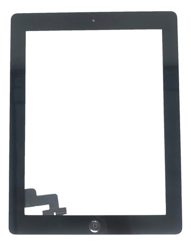 Pantalla táctil compatible con iPad 2 +, película de vidrio negro