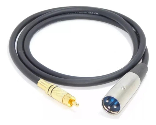 Cable Canon Xlr Macho A Rca Macho 30 Cm Bafle Mixer Potencia