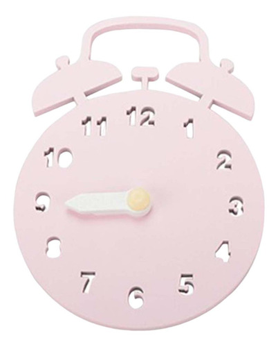 Reloj Montessori Para Niños, Juguete De Aprendizaje, Rosado