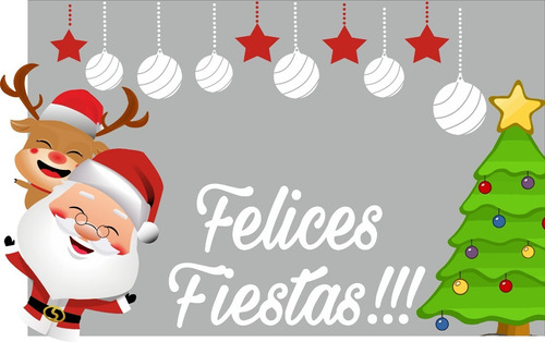 Vinilo Ploteo Vidriera Felices Fiestas Papa Noel B