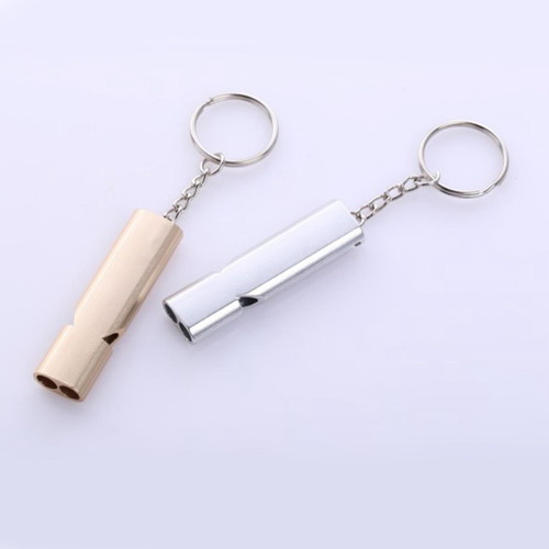 2 Piezas De Silbato De Supervivencia De Plata 56x15x8mm