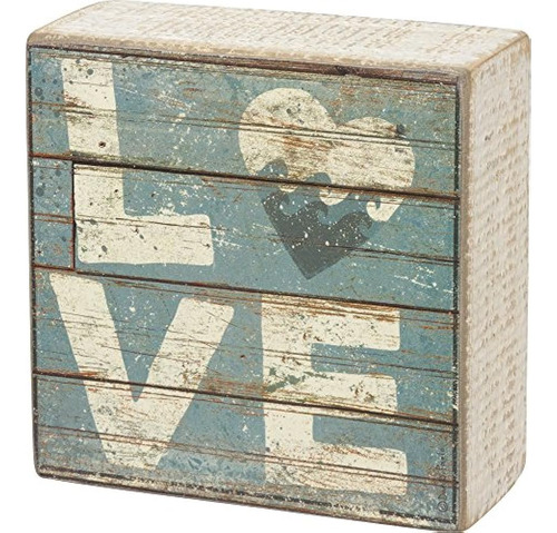 Primitives By Kathy Love - Aqua Marine Mini Beach Plankboard