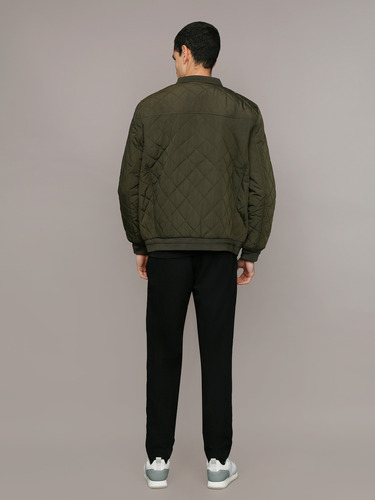 Chaqueta Quilted Con Cremallera Verde Calvin Klein