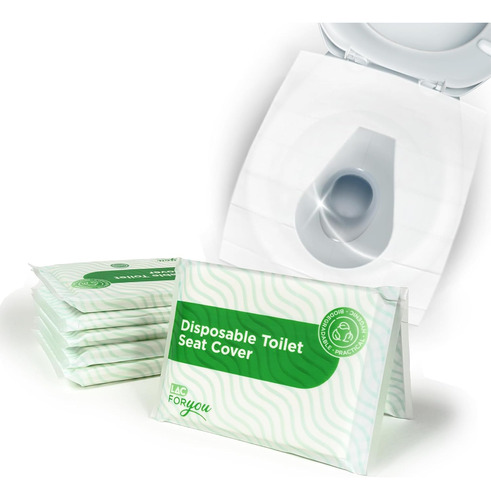 Lac 60 Toilet Seat Covers Disposable Flushable | Portable To