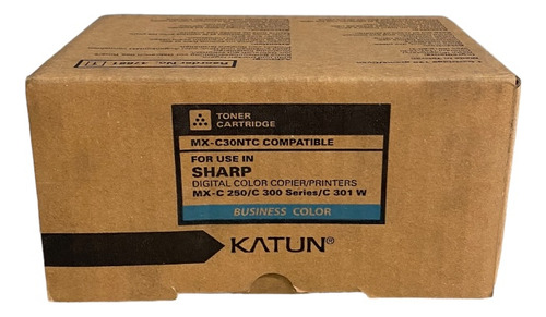 Tóner cian compatible con Mx-C30NTC | Mx250 MX300a - Tinta cian Katun