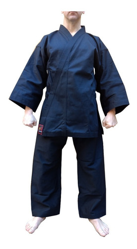 Dobok Shinobi Gi Negro Liviano 9oz- Sipalki, Kenpo, Ninjutsu