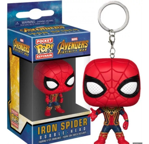 Llavero Iron Spider Pop Pocket Keychain. Avengers.