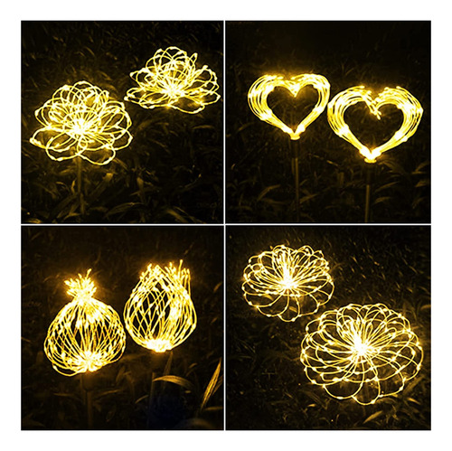 Lámpara Solar 4 En 1 Con Diseño De Diente De León For Céspe