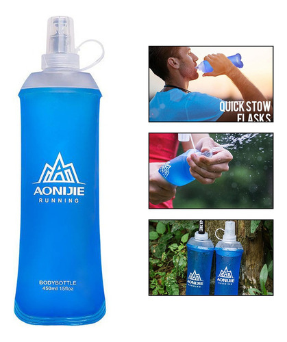 2xtpu Soft Flask Running Botellas De Agua Plegables Para