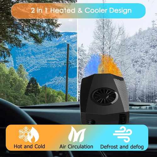 Ventilador De Descongelador Coche Calentador Antiniebla 12v