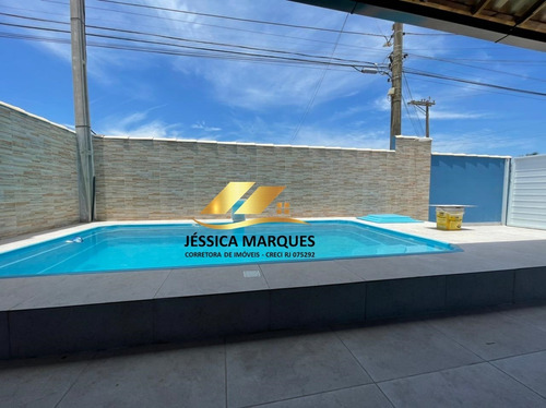 35-5 Casa 2 Quartos, Área Gourmet E Piscina Em Unamar - Cf