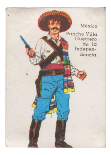 1969 Militaria Mexico Pancho Villa Figurita Unica Uruguay 