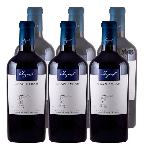 Vino Azul Gran Syrah 750 Ml Caja X6 Unidades